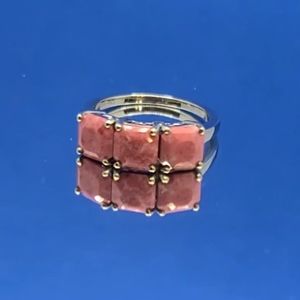 NWT Norwegian Thulite 3 Stone Ring Size 6